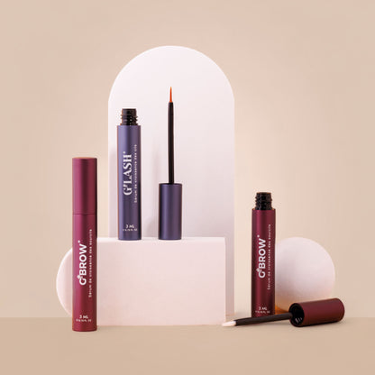 Eyelash serum + eyebrow serum pack.